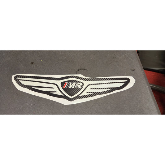 Premium Genesis Carbon Fiber Textured and Reflective Vinyl Graphics, Small (with IMR Logo)