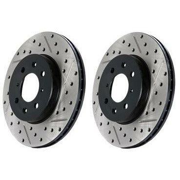 StopTech SportStop Cross-Drilled & Slotted Front Rotor