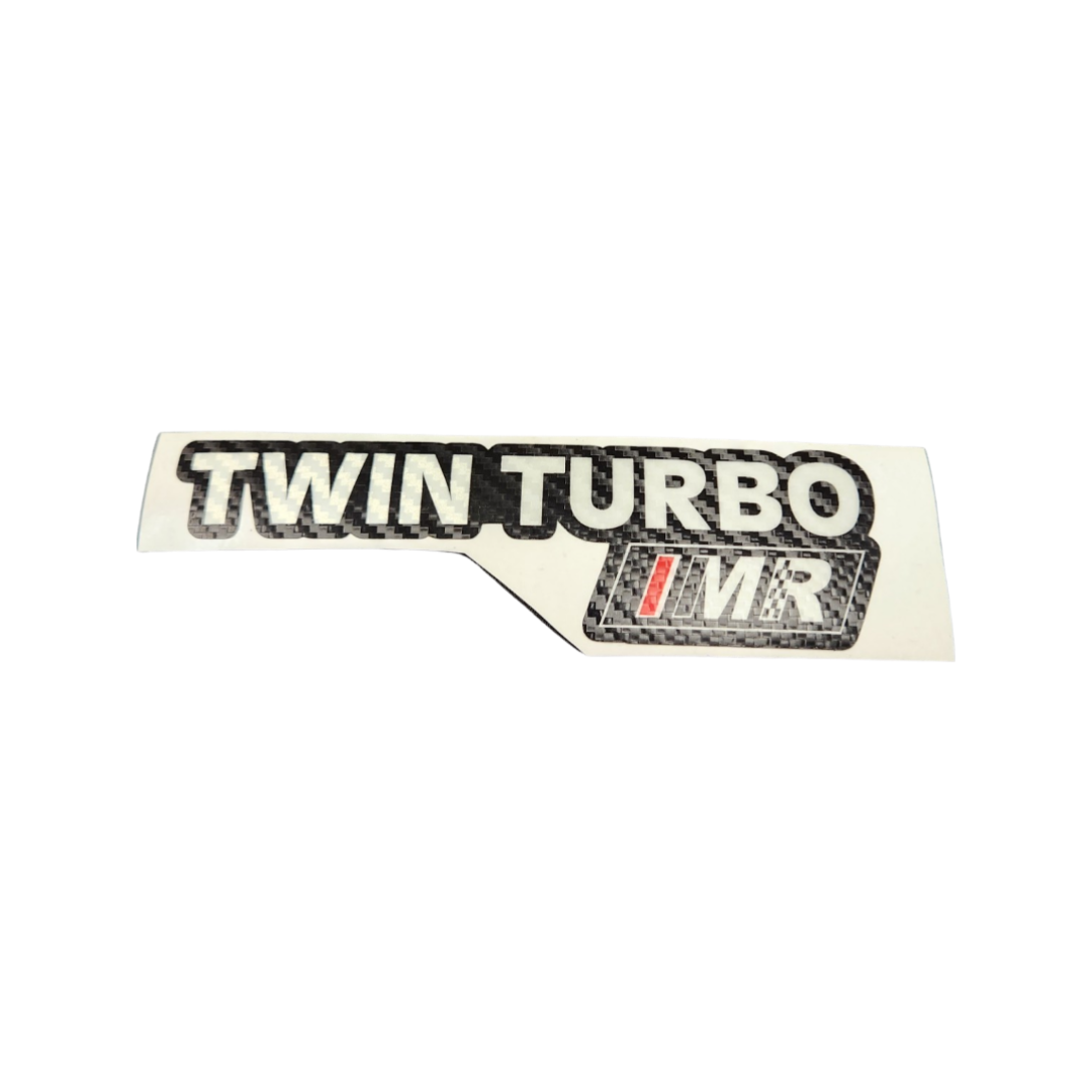 Premium "Twin Turbo" Carbon Fiber Textured and Reflective Vinyl Graphics (with IMR Logo)