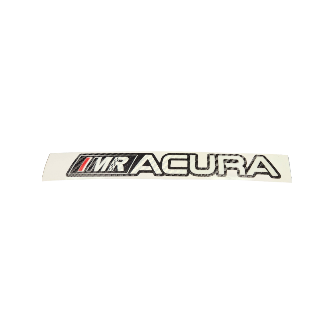 Premium Acura Carbon Fiber Textured and Reflective Vinyl Graphics (with IMR Logo)
