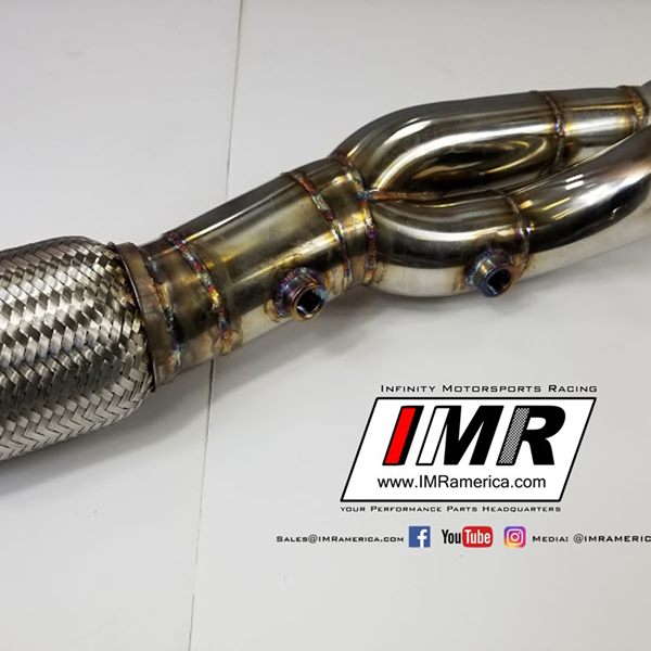 IMR Custom TD04 O2 Housing and Downpipe 3000GT and Stealth VR4